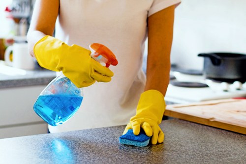 Different patio cleaning techniques in action