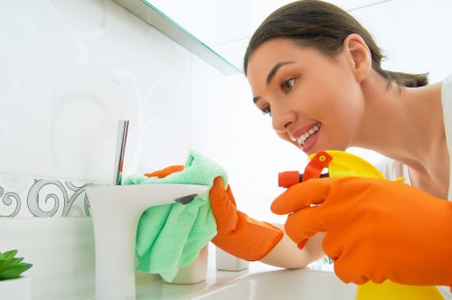 Professional cleaner enhancing home hygiene