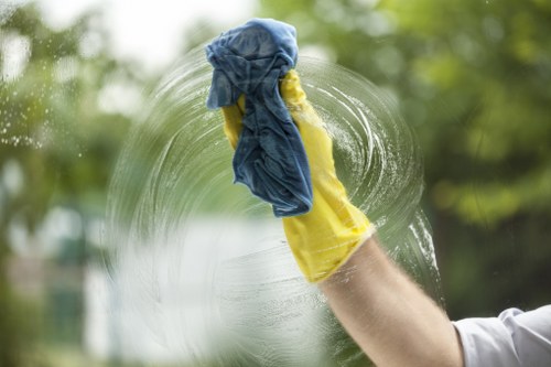 Expert cleaners preparing for end of tenancy cleaning job